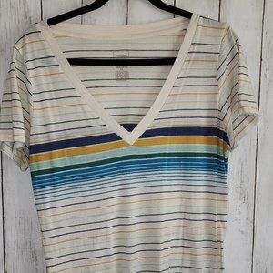 Striped Boyfriend Tee Retro